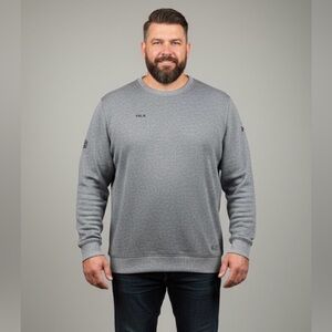 Under Armour ColdGear VSLR Men's XXL Sweatshirt |Gray Heather Loose Fit Crewneck